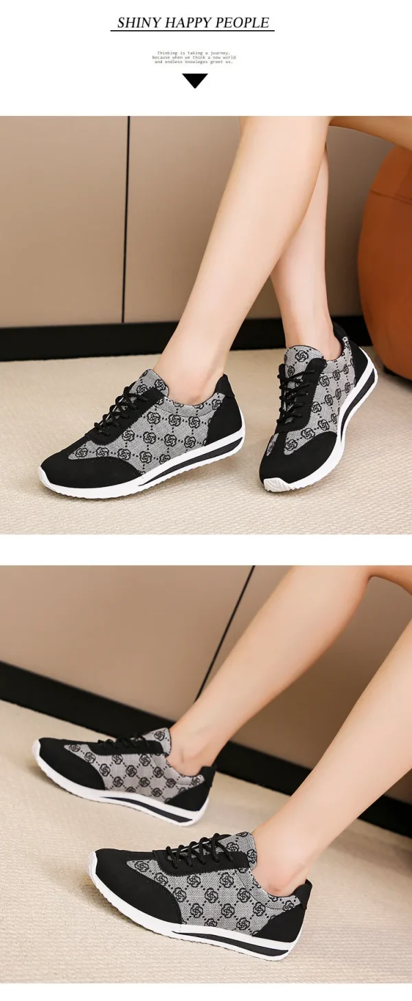 Autumn Sneakers Women Flat Casual Comfortable Shoes Fashion Versatile Lace Up - Image 6