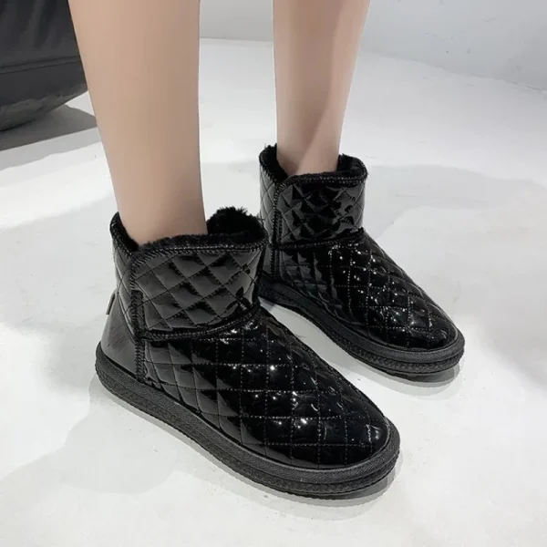 Women Snow Boots Winter Warm Plush Boots Women Waterproof Slip-on Women Shoes - Image 3