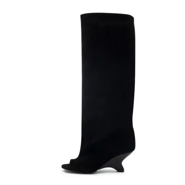 High Heels Knee Length Boots Fashionable and Versatile Fashion Show Large Size Boots - Image 5