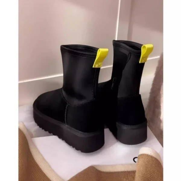 Women with 2025 Winter Short Tube Cotton Boots Elastic Leg Pencil Boots - Image 4