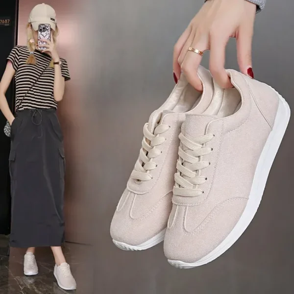 Leather Sneakers Sport Shoes Comfortable Spring Sneakers Casual Shoes 2025 Fashion - Image 2