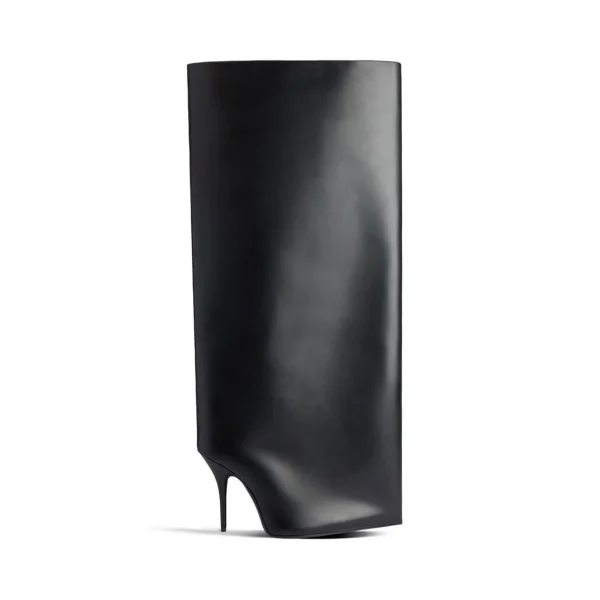 High Heels Knee Length Women's Boots Fashion Walk Party Women's Large Mid Size Boots - Image 8