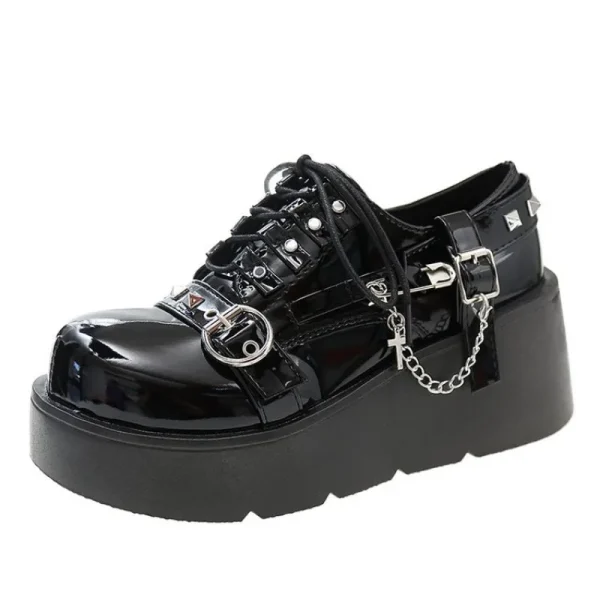 Gothic Lolita Shoes Women Thick Sole Brand Platform Mary Jane Shoes - Image 5