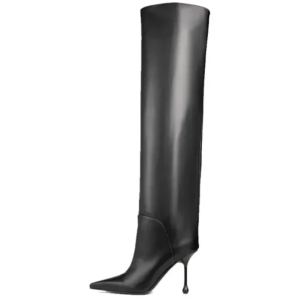 High Heel Over Knee Long Boots Fashion Pointed Thigh Boots Women's Comfort Long Boots - Image 6