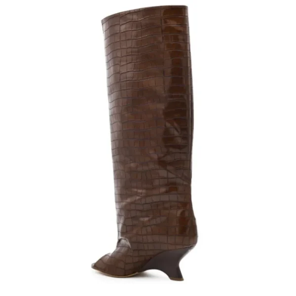 High Heels Knee Length Boots Fashionable and Versatile Fashion Show Large Size Boots - Image 9