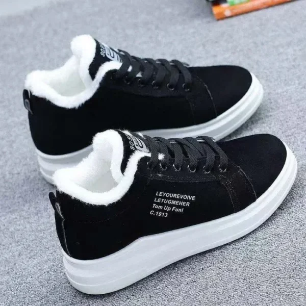 Women Ankle Boots Woman Warm Plush Vulcanized Shoes Casual Walking Sneakers - Image 3