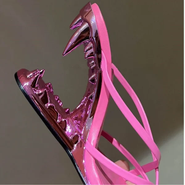 Summer New Metal Tooth Sandals, High-heeled Shoes, Fashion Shows, Women's Dresses - Image 20