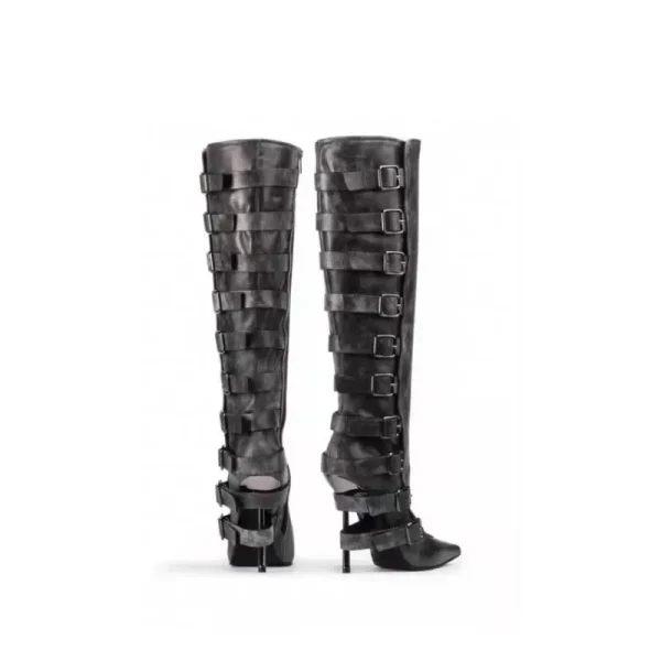 High Heels Knee Length Boots Autumn/Winter Women's Fashion Pointed Party - Image 3