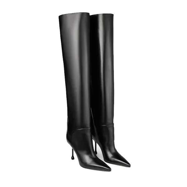 High Heel Over Knee Long Boots Fashion Pointed Thigh Boots Women's Comfort Long Boots - Image 13