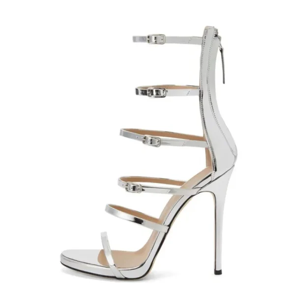 High Heel Thin Belt Back Zipper Fashion Versatile Fashion Show Women's Shoes - Image 2