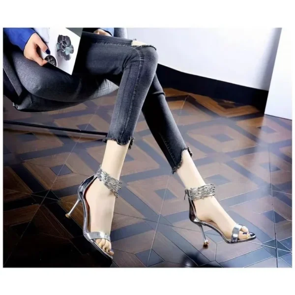 Fashion High-heeled Women's Shoes, Large Size 35-39 High-heeled Sandals