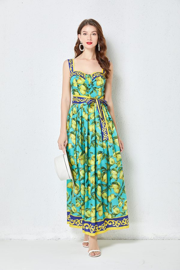 Women’s Summer Printed Cami Maxi Dress - Image 2