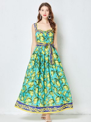 Women’s Summer Printed Cami Maxi Dress