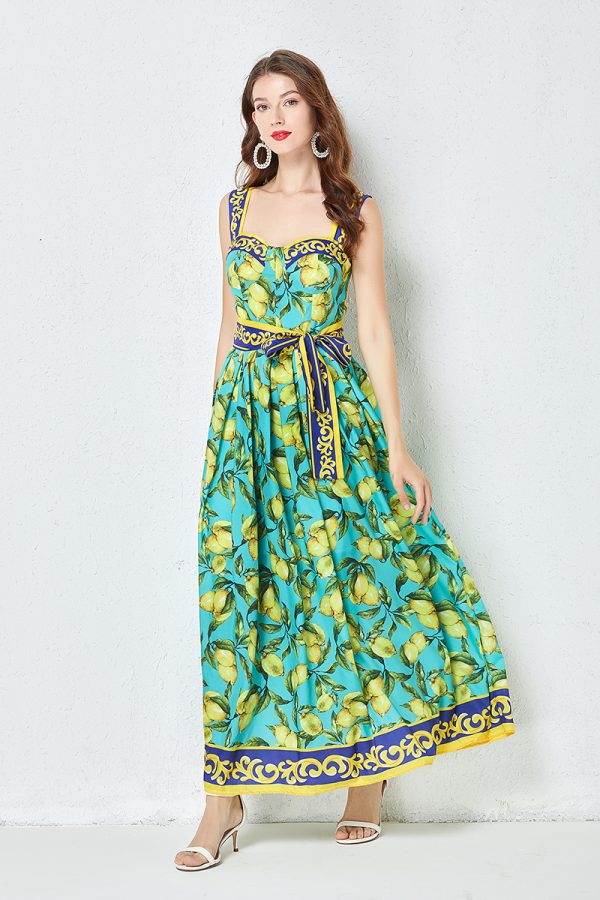 Women’s Summer Printed Cami Maxi Dress - Image 3