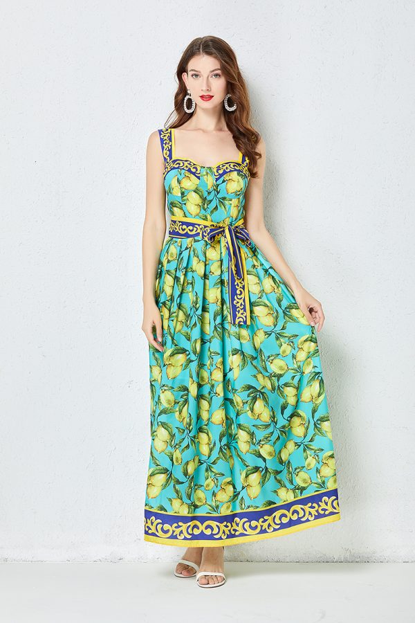 Women’s Summer Printed Cami Maxi Dress - Image 4