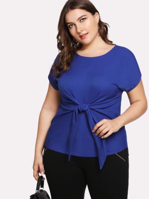 Plus Size Summer Chiffon Short Sleeve T-Shirt – Casual Top