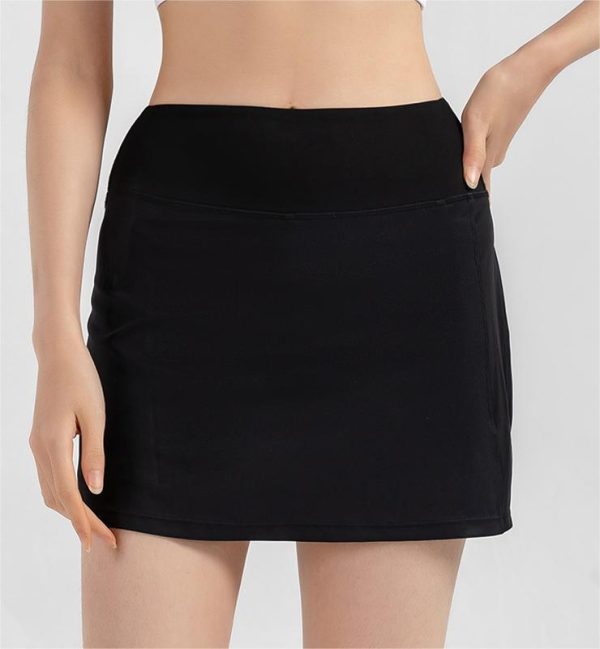 Anti Exposure Sports Skirt Women Yoga Overskirt Running Tennis Skirt - Image 3