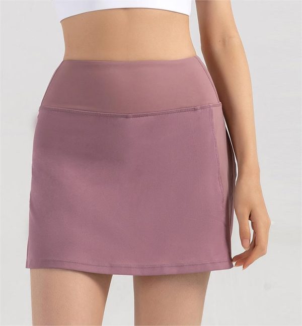 Anti Exposure Sports Skirt Women Yoga Overskirt Running Tennis Skirt - Image 5