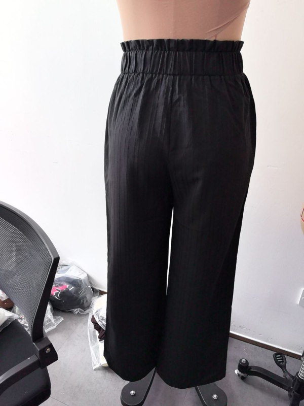 Women’s Solid Color Bowknot Wide Leg Pants - Image 6