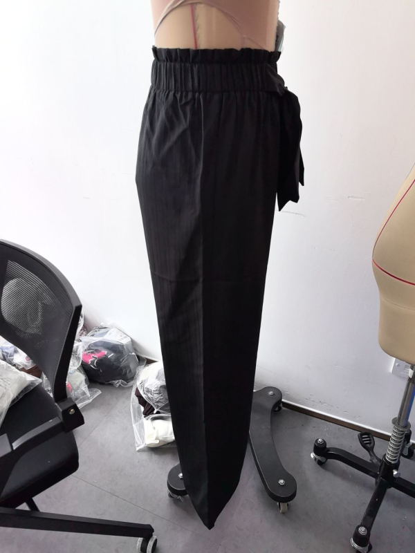 Women’s Solid Color Bowknot Wide Leg Pants - Image 7