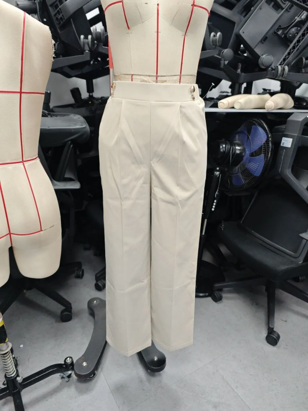 Women’s High Waist Draping Mop Casual Pants - Image 3