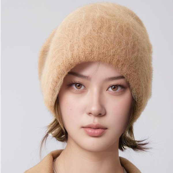 Soft All-Matching Comfortable Wool Knitted Cap for Women - Image 2