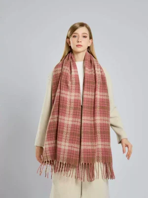 Autumn Winter Women’s Colorful Check Scarf