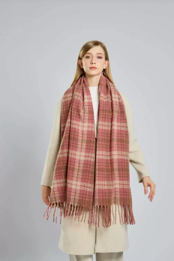 Autumn Winter Women’s Colorful Check Scarf