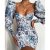 Puffed Sleeves Printed Dress