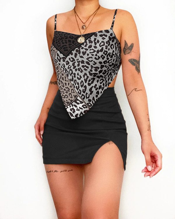 Printed Camisole Summer Sexy Leopard Print & Paisley Tube Top for Women - Image 3