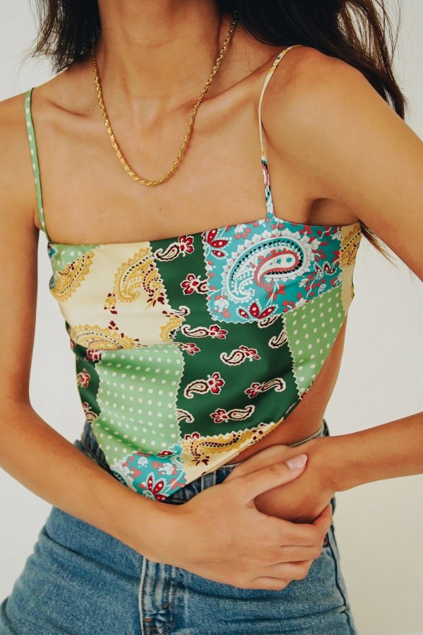 Printed Camisole Summer Sexy Leopard Print & Paisley Tube Top for Women