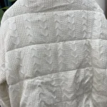 Women’s Winter Cotton Padded Stand Collar Knitted Short Jacket photo review