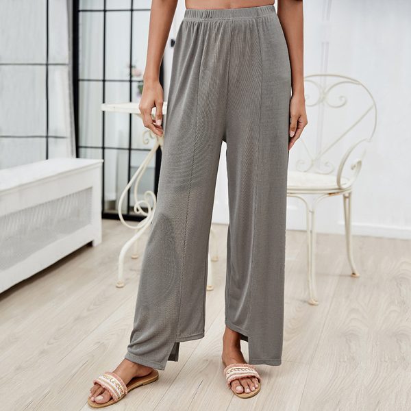 Irregular Asymmetric Wide Leg Pants for Women – Casual Loose Fit