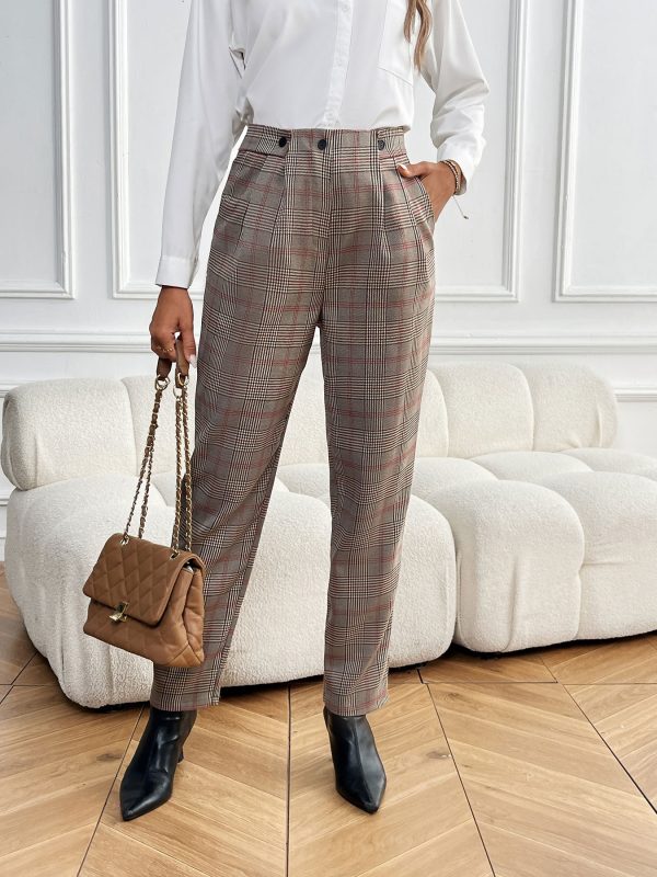 Women’s Houndstooth Office Pants - Image 3