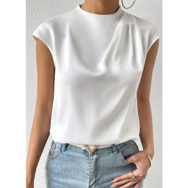 Women’s Artificial Silk Satin T-Shirt