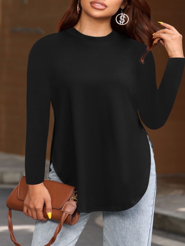 Simple Short Sleeve Bottoming Shirt for Women - Image 3