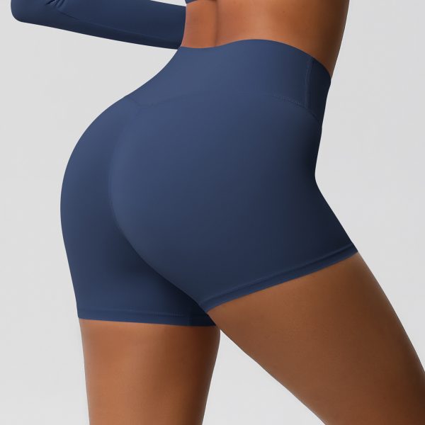 High-Waist Fitness Yoga Shorts with Belly Contracting and Hip Lifting - Image 5