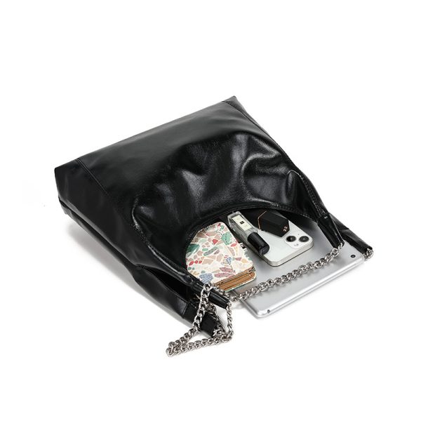 Large Capacity Chain Tote Shoulder Bag - Image 3