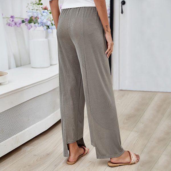 Irregular Asymmetric Wide Leg Pants for Women – Casual Loose Fit - Image 3