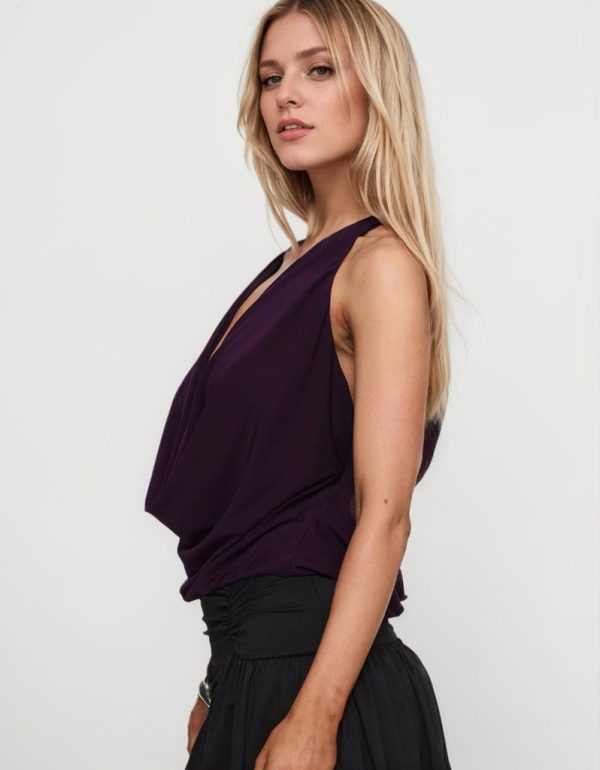 Women’s Sexy Halter Backless Night Club Blouse - Image 3