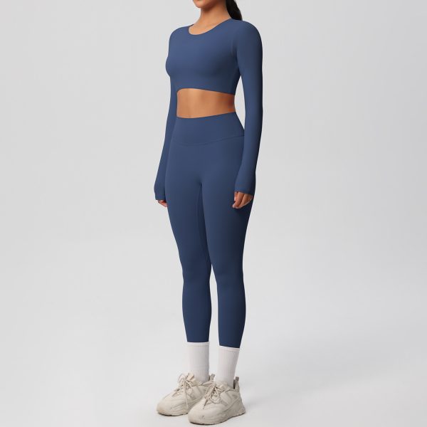 Skin-Friendly Yoga Long Sleeve Beauty Back Exercise Set - Image 4