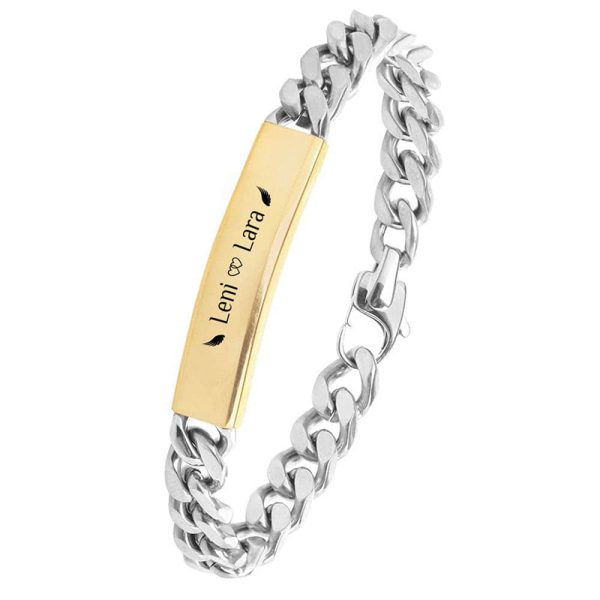 18K Vacuum Gold Plated Titanium Steel Bracelet - Image 3