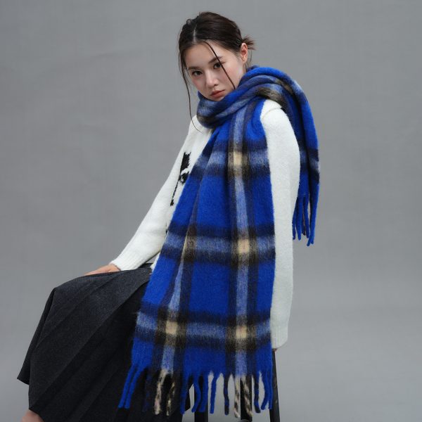 Thick Warm Cashmere Bib Shawl Scarf for Women - Autumn & Winter - Image 4