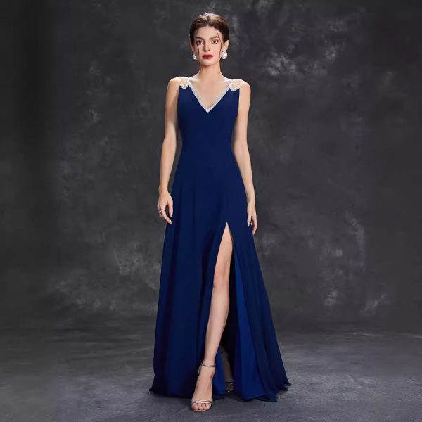 Women’s Solid Color Evening Dress