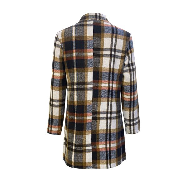 Women’s Plaid Coat – Stylish Autumn Winter Outerwear - Image 4