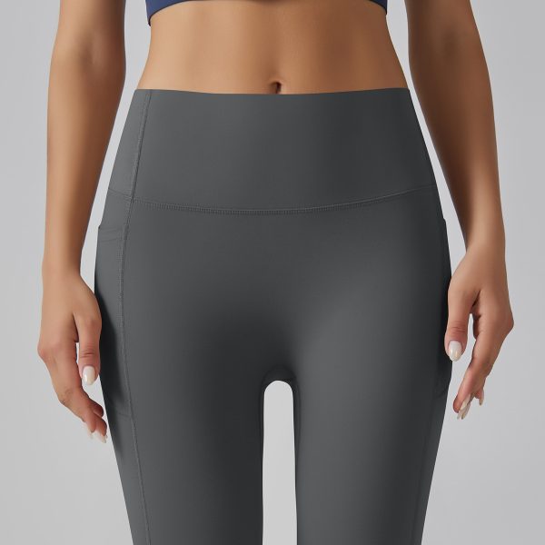 High-Strength Skinny Yoga Pants with High-Waist Belly Control - Image 2