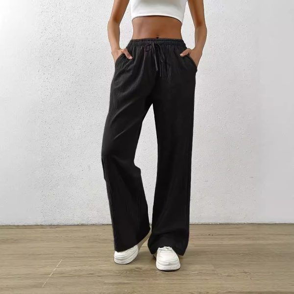 Women’s Spring Summer Loose Fit Wide Leg Pants - Image 3