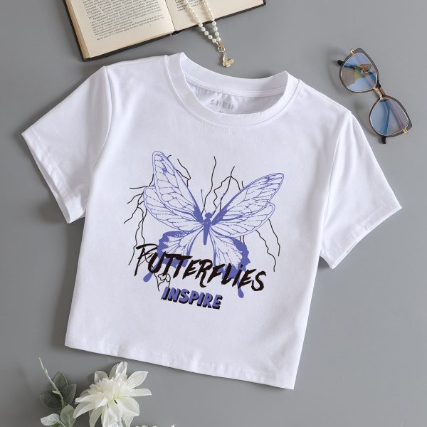 Custom Women’s Cute Cropped Summer T-Shirt - Image 3