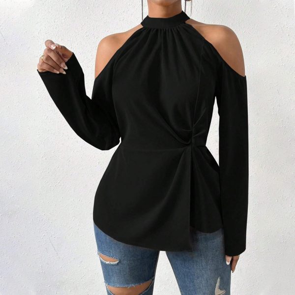 Women’s Intellectual Long Sleeve T-Shirt with Elegant Sneaky Design