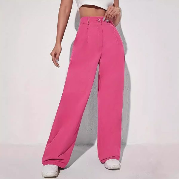 Elegant High-Waist Wide-Leg Pants for Women